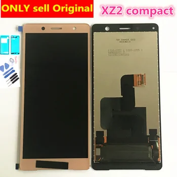 5.0 colių LCD Ekranas Sony Xperia XZ2 Compact / XZ2 Mini Jutiklinis Ekranas skaitmeninis keitiklis komplektuojami Su Rėmo Sony XZ2 Kompaktiškas LCD