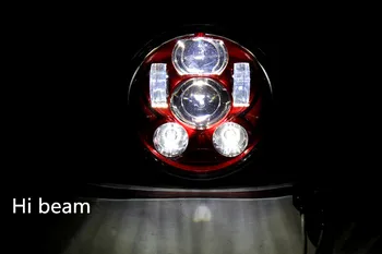 5-3/4 5.75 colių Moto Projektorius LED Žibintų variklinių Yamaha Motociklų Žibintai 45W Raudona su nemokama laivybos greitai