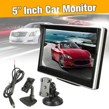 5 colių Spalvotas Skaitmeninis LCD TFT Ekrano Galinio vaizdo Monitorius Automobilį Atbuline Kamera, vaizdo grotuvą DVD, 12V 12.5x8.5x1.8cm PAL/NTSC Suderinama