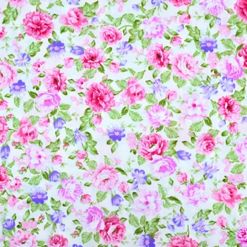 5 vnt./Daug 40*50 cm Pink Gėlių Serija medvilnės audinio margo audinio Pluoštas tilda audinio siuvimo 