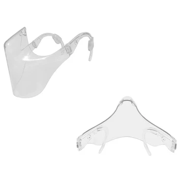 5 Vnt./Nustatyti Skaidrų Nagų Padengti Plastiko Daugkartinio naudojimo Mascarillas Aišku, Veido Kaukės Shield Kvėpuojantis Skalbti Masque Unisex 3D Kaukė