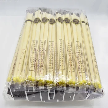 50 - 100 vienetų aromaterapija ausų žvakės (ramioje bergamočių - šviesiai geltona/ragų su kištuku) ausų priežiūra