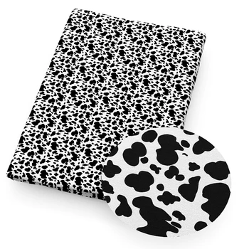 50*145cm Leopard Karvė Atspausdinti Medvilnės Audinio Audinio Vaikų Namų Tekstilės 