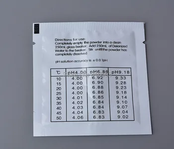 50 nustato PH Buferis Miltelių PH Testas Metrų Priemonės Kalibravimo Tirpalo, 50pcs 4.01 ir 50pcs 6.86 Kalibravimo Taško