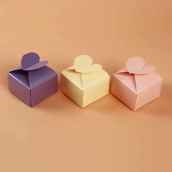 50 Pakuočių Pearl Continental Širdies Formos Dėžutėje Creative Vestuvių Saldainių Dėžutė Gimtadienio Prekes