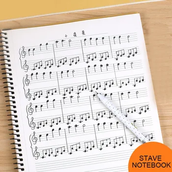 50 Puslapių Darbuotojai Knyga Muzikos Notacija Darbuotojų Sąsiuvinis Muzikos Ranka Rašyti Popieriaus