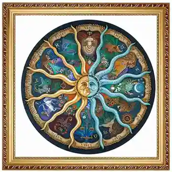 500 Vienetų Horoskopas Dėlionės 12 Žvaigždynas Kraštovaizdžio Interaktyvus Suaugusiųjų Žaislas Įspūdį Tapybos Išskleidimo Žaislas Vaikui K3P2