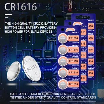50PCS CR1616 Mygtuką Ląstelių Monetos Baterijas 