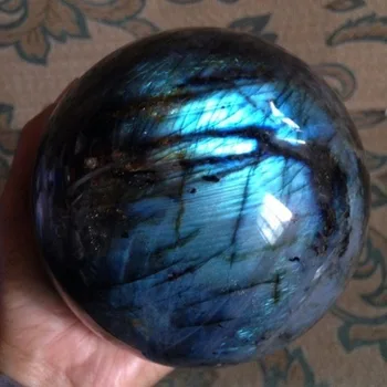 55mm Helovinas crystal ball/ GAMTOS Labradoras Krištolo rutulys, kamuolys mėlyna Arbab Akmuo Perlas