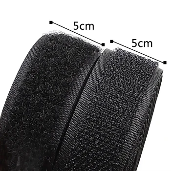 5cm Plotis Velcros jokių Klijų Kablio Kilpa Užtrauktuku Juostos Siuvimo Magic Juostelės Lipduką Velcroing Dirželis Couture Drabužių, Batų