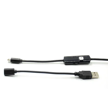 5M 5.5 mm Objektyvas USB Endoskopą 6 LED IP67 atsparus Vandeniui Kameros Endoskopą 5M, Mini Kamera, Veidrodis, Kaip Dovana Android OTG Telefono Endoscopio