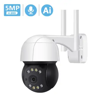 5MP 3MP PTZ IP Kamera, Wifi Lauko Auto Stebėjimo, Garso Įrašą, VAIZDO Kamera 4X Skaitmeninis Priartinimas AI Žmogaus Aptikimo Belaidės IP Kameros