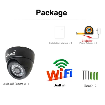 5MP WiFi, Apsaugos Kamera, Wireless Stebėjimo Kamera Garso IR Naktinis Matymas, Judesio Aptikimas indoor Dome IP Kameros Garso JIENUO