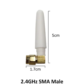 5vnt 2.4 GHz antena wifi SMA Male Jungtis 2~3dbi 2.4 ghz antena wi fi mažo Dydžio palydovų balta wi-fi antenas antenos maršrutizatorius