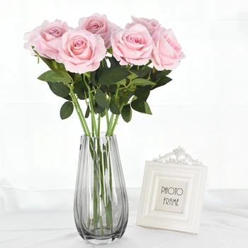 5vnt 8cm dirbtinių gėlių šilko rožė gėlių galvos vestuvių namo šalis dekoro 