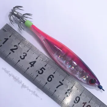 5vnt Kalmarai Stendai Kietojo Plastiko Masalas 10cm 13g Aštuonkojai Sepijos Krevečių Jaukų 3D Akis Šviesos Jaukų