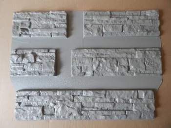 5vnt Plastmasės liejimo formas Betono ir Gipso Sienos Akmens Cemento Plytelės 