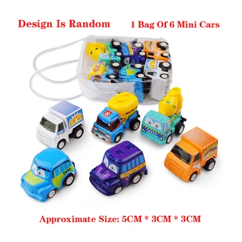 6 vnt. Mini Automobilių Žaislai Pull-back Plastiko transporto priemonės Automobiliai Žaislo Modelis, Juokingi Vaikai, Transporto priemonės, Automobilių Žaislai Gera Gimtadienio Dovana Gaisro Variklio Modelis