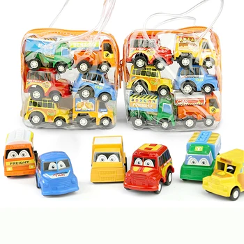 6 vnt. Mini Automobilių Žaislai Pull-back Plastiko transporto priemonės Automobiliai Žaislo Modelis, Juokingi Vaikai, Transporto priemonės, Automobilių Žaislai Gera Gimtadienio Dovana Gaisro Variklio Modelis