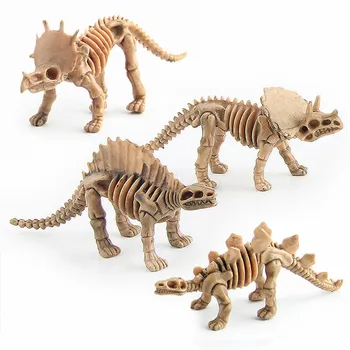 6 Vnt./Set Dinozaurų Iškastinio Skeleto Rinkinys Gyvūnų Imitavimo Modelį Žaislas Juros Periodo Veiksmų Skaičiai Švietimo Žaislas Vaikams