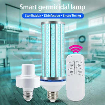 60W LED uv-C Baktericidiniu Sanitizer Kukurūzų Lempos Sterilizacijos, Dezinfekcijos Lemputės, Namų Sterilizer Dezinfekavimas
