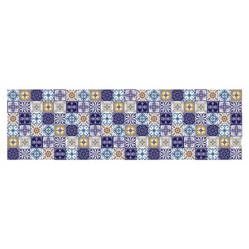 60x200cm Mėlyna lipnios Maroko Plytelių Siena Lipdukas PVC Alyva atspari Vandeniui Namų svetainė, Miegamasis, Virtuvė, Vonios kambarys