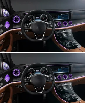 64color prietaisų Skydelio Oro Ventiliacijos Angos Aplinkos LED Apšviestas Turbo Apdaila Mercedes Benz E Klasės W213 E300 E400 E350 2017-2019
