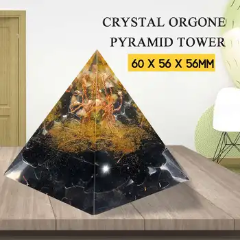 6cm Orgonite Pagerinti Likimo Padėti Verslui Natūralių Kristalų Orgone Energijos Piramidės Apdailos Procesas Dervos Pasisekė Dovana