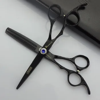 6inch Žirklės kairę ranka barbershop plaukų karpyti šukuosenų retinimo kairėje aukštos kokybės kirpykla makas Tijeras