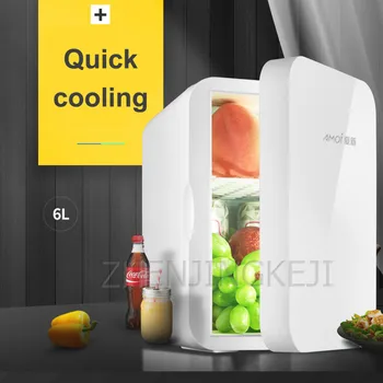 6L Mažas Šaldytuvas Vieną Durų Šaldytuvas Šaldymo Namų Naudojimo Transporto priemonės, Buitinės Greitai Aušinimo Priemonės Užšaldyti Namų apyvokos Prietaisai