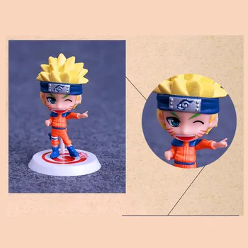 6pcs/daug Anime Naruto Veiksmų Skaičius, Kolekcija Vaikams Žaislai Zabuza Haku Kakashi Sasuke Naruto serijos Modelį PVC