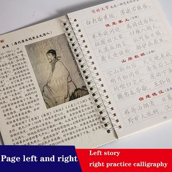 6Pcs/Rinkiniai 3D Kinų Simbolių Daugkartinio naudojimo Groove Kaligrafija Copybook Trinamos Pen Sužinoti, hanzi Suaugusiųjų Meno Knygų rašymas