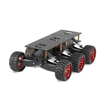 6WD Metalo Robotas Cross-country Važiuoklės 