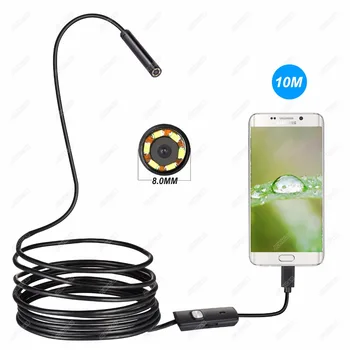 720P 8MM OTG Android Endoskopą Kameros 1M-2M 5M 10M Vaizdo Endoskopą Borescope Tikrinimo Kamera, Windows USB Endoskopą Automobilių