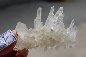 78g Gamtos.Baltos spalvos kvarco kristalo lazdelė TAŠKO mėginių GYDYMO