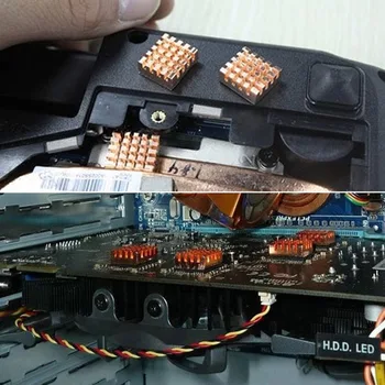 8 Vnt/Set Vario Šilumos Kriaukle už DDR DDR2 DDR3 RAM Atminties Aušintuvas Radiatorių 8 DJA99