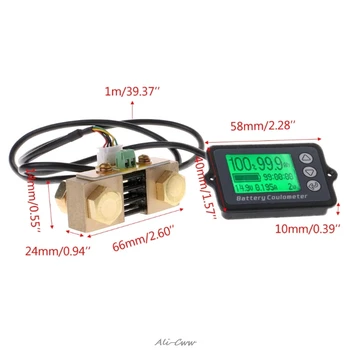 80V 350A TK15 Tikslumo Baterija Testeriai LiFePO Kulono Counter LCD Coulometer