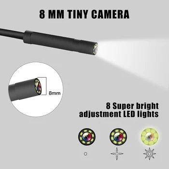 8MM Objektyvas Wifi HD Endoskopą vaizdo Kameros Vandeniui Tikrinimo Borescope Kamera 1080P 
