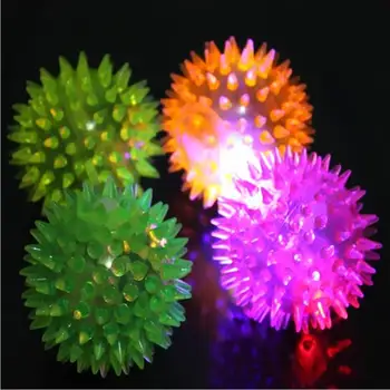 8pcs/daug didmenine šviesos minkštos purios kaučiuko kamuoliukus 6.5 cm spalvinga kalėdų žaislas vaikams, l