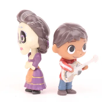 8pcs/set kokosų Disney duomenys Anime Statulėlės Žaislas Miguel PVC Veiksmų Skaičius, Modelis Mini Dekoro kolekcionuojami daiktai, Žaislai Vaikams