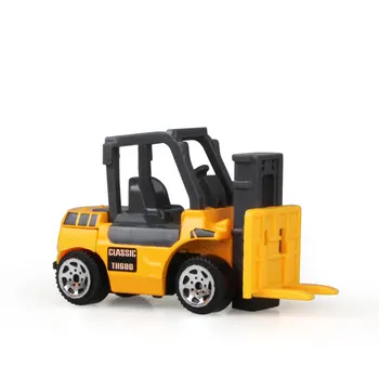 8Pcs/Set Mini Lydinio Inžinerijos Automobilio Modelio Traktoriaus Žaislas savivarčių Ekskavatorių Krautuvų Modelis Klasikinis Žaislas, Transporto priemonės, Dovanos Berniukams