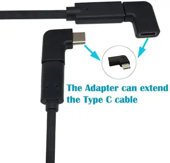 90 Laipsnių USB C 3.1 C Tipo Vyrų ir Moterų Adapteris,Dešiniuoju & Kairę ir Aukštyn & Žemyn Kampu Paramos Duomenimis,Krovimas,Video,HDMI Hub