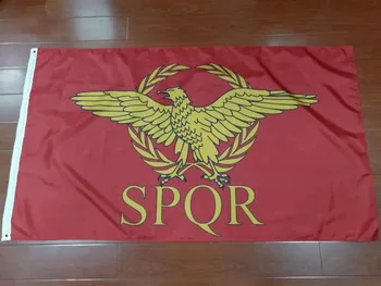 90x150cm SPQR Romos Imperijos Senato ir Žmonių Romoje Vėliava