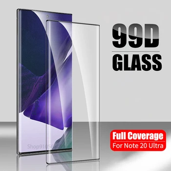 99D Visiškai Padengti Grūdinto Stiklo Samsung Galaxy Note 20 Ultra Note10 Ekrano apsaugos samsun note20 10 Pastaba Plius 20 5G Glas