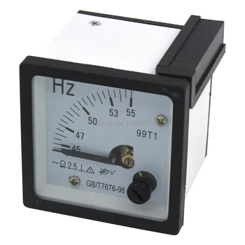 99T1-HZ žymiklį 48*48 mm AC hertz metrų 45-65Hz 220V, 380V 48x48mm analoginis dažnio matuoklis