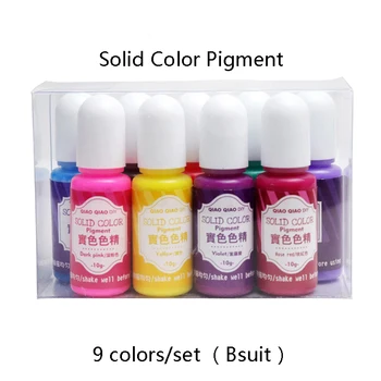 9colors/B suitsolid dervos dažų Epoksidine Derva, Pigmentas UV Derva, Dažiklis Dažiklis Dažiklis Derva, Pigmentas 