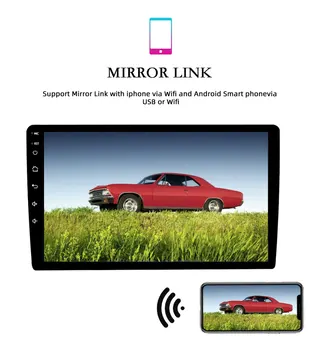 9inch Android 9.1 2 Din Automobilio Radijo 1G RAM/2G RAM Multimedijos Playe Universalus Auto Stereo Gps Navigacija, Bluetooth, Video Grotuvas