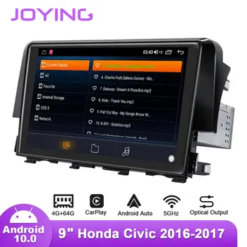 9inch Android10 Automobilio Radijo Honda Civic 2016-2019 Kairės/Dešinės Ratai GPS DSP Carplay SPDIF žemų dažnių garsiakalbis, DAB Android-auto 5GWIFI DAB