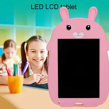9inch LCD Rašyti Planšetinį kompiuterį Vaikams, Cartoon triušis Skaitmeninis Rašysenos Valdybos Rašymo, Piešimo Pranešimą Elektroniniai Mygtukai Grafika T2K2
