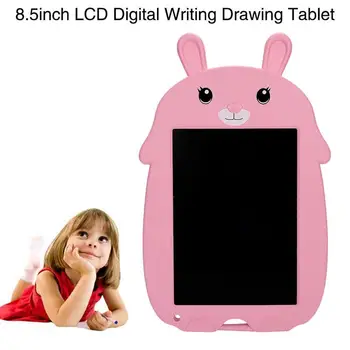 9inch LCD Rašyti Planšetinį kompiuterį Vaikams, Cartoon triušis Skaitmeninis Rašysenos Valdybos Rašymo, Piešimo Pranešimą Elektroniniai Mygtukai Grafika T2K2